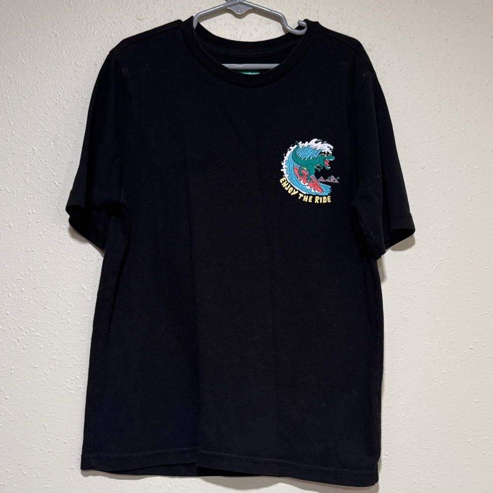 5/20$ Boy Size 10 Classic Black Short Sleeve Tee by Garanimals